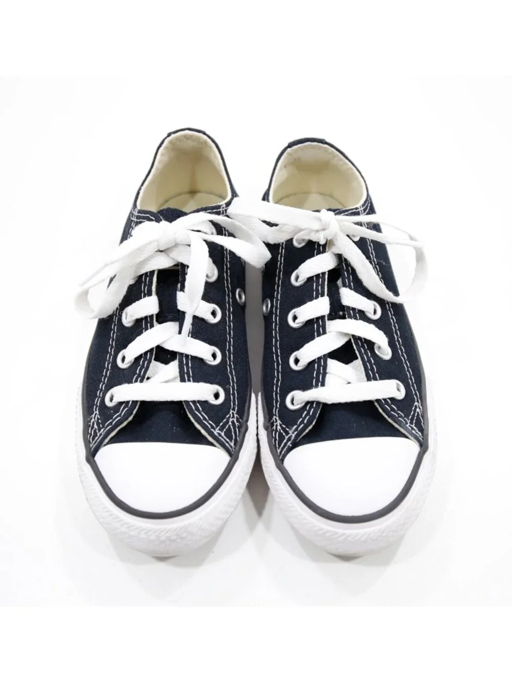 Converse Chuck Taylor All Star Black Canvas Low Top Sneakers - Kids' 13